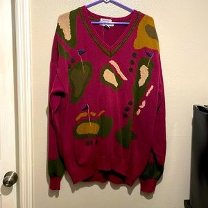 Vintage golf VNeck sweater